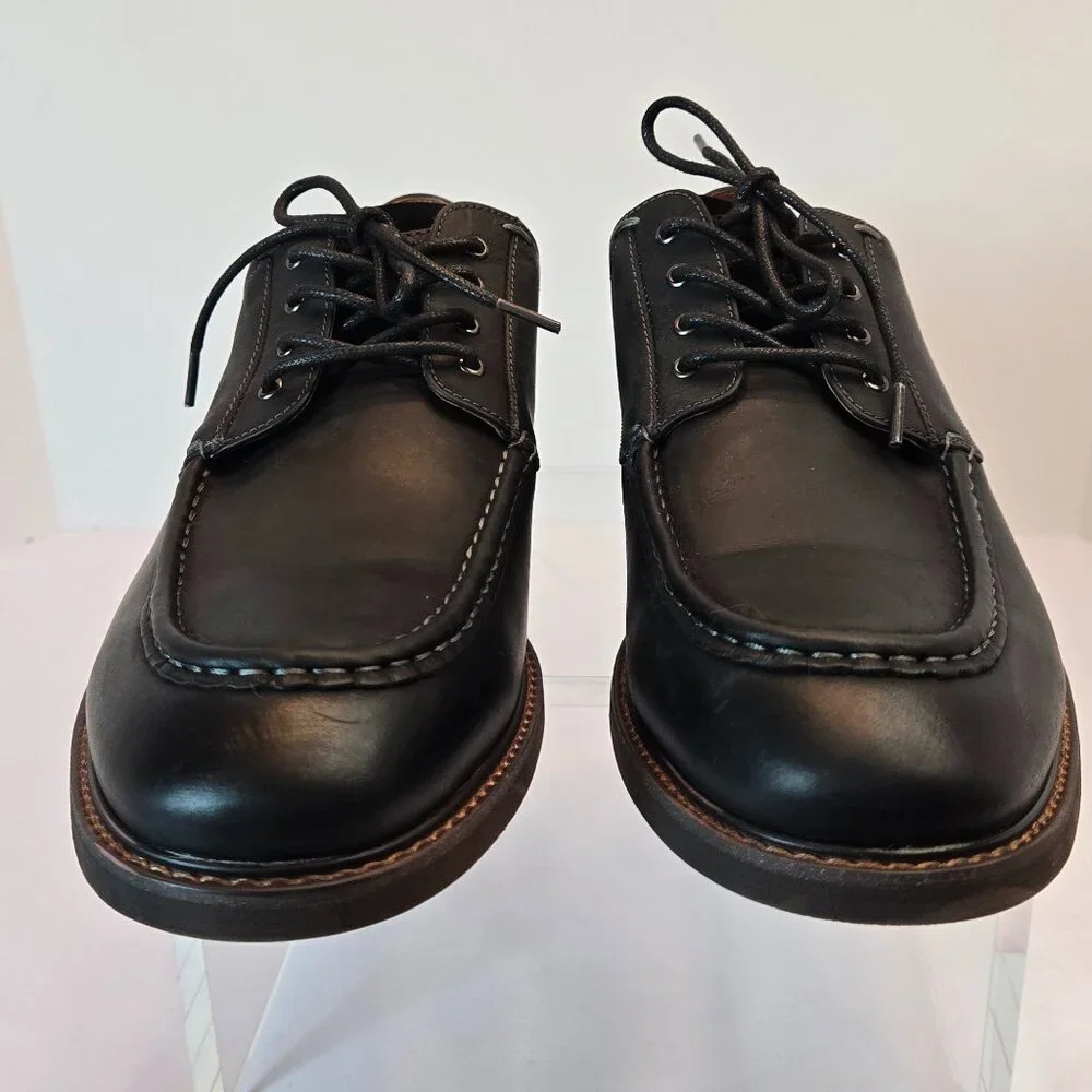 FLORSHEIM Men's Lodge Moc Toe Oxford Loafers Sz: 13 Black